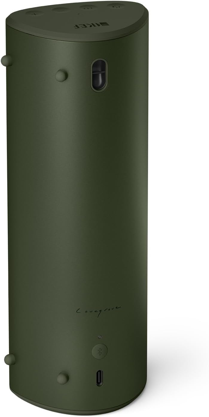 KEF Muo Altavoz portátil de alta fidelidad (verde musgo)