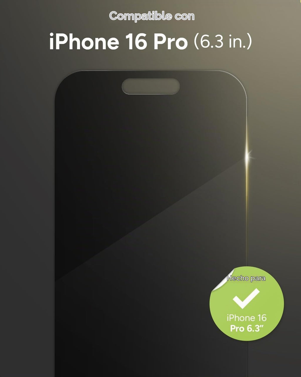 ZAGG Protector de pantalla de privacidad Glass Elite para iPhone 16 Pro