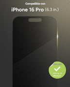 ZAGG Protector de pantalla de privacidad Glass Elite para iPhone 16 Pro