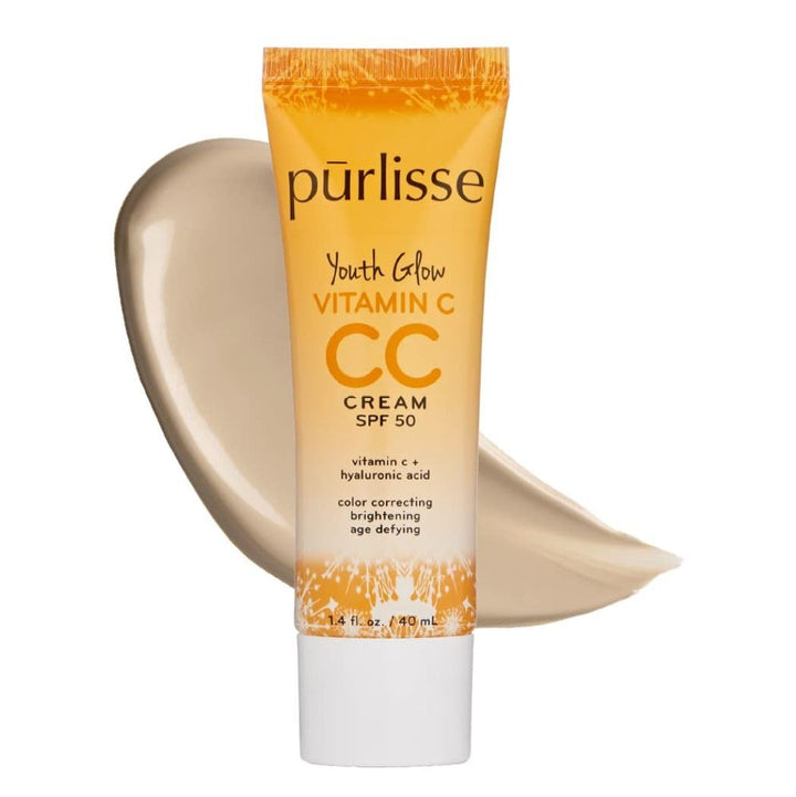 pūrlisse Youth Glow Vitamina C CC Crema con SPF 50 \u2013 Corrector...