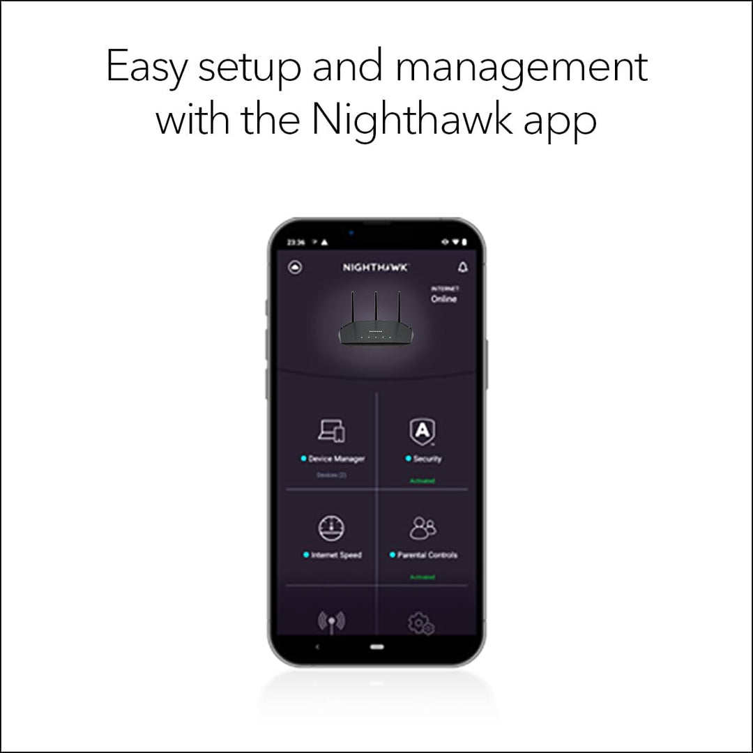 NETGEAR Nighthawk - Router WiFi 6 (RAX36) \u2013 Solo router, veloc...