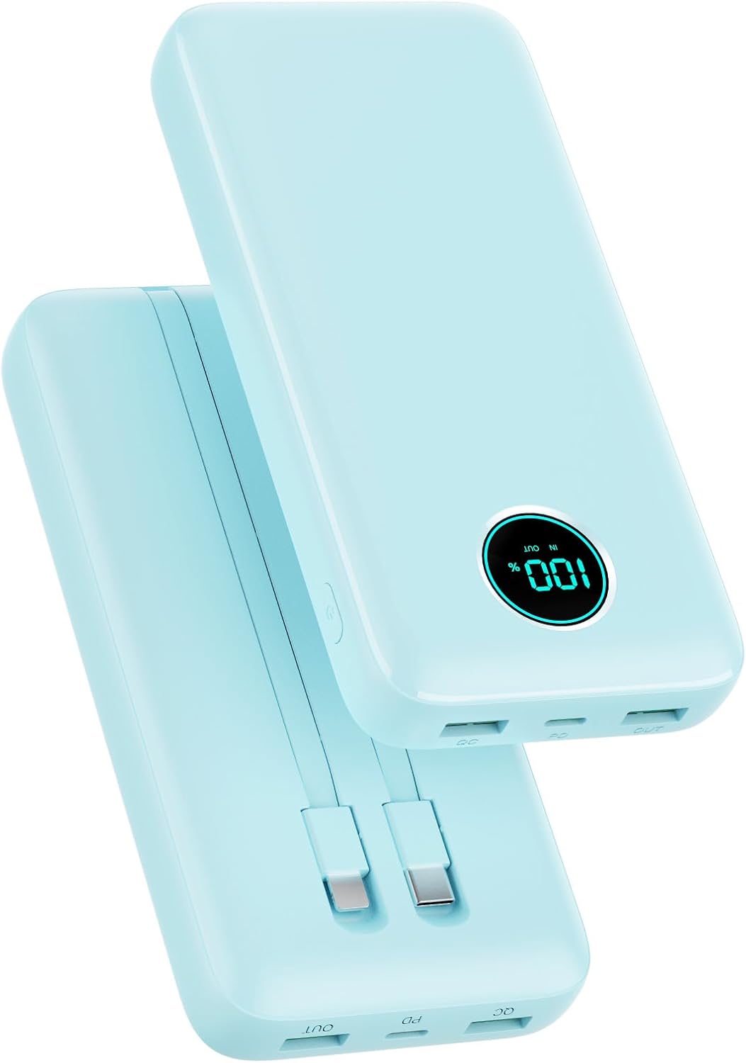 Cargador Portátil PowerBank 40,800mAh con Cables Integrados, Carga...