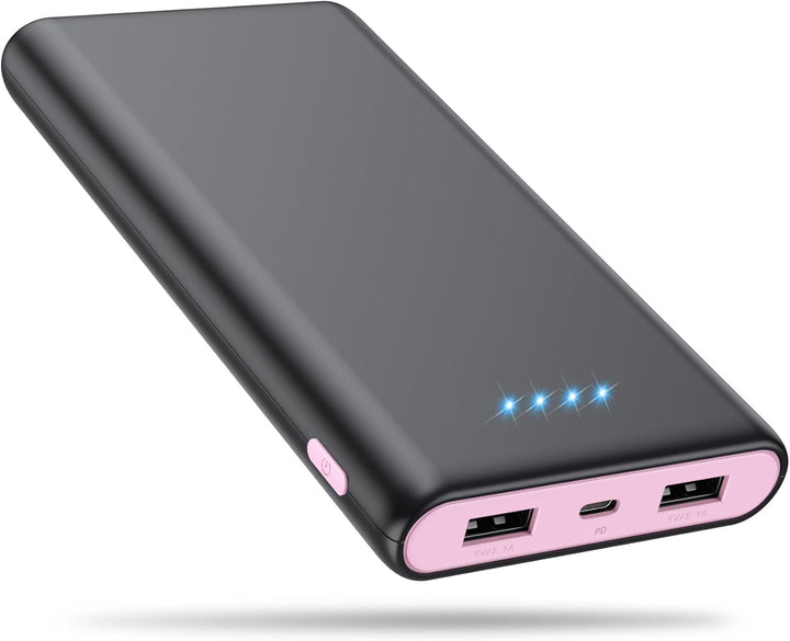 Cargador portátil de 25,800 mAh, 5 V\/3 A USB C de entrada y salida...