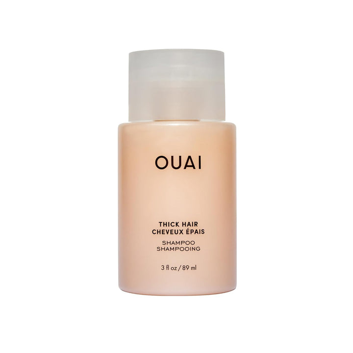 OUAI Champú para cabello grueso, champú hidratante de manteca de ka...