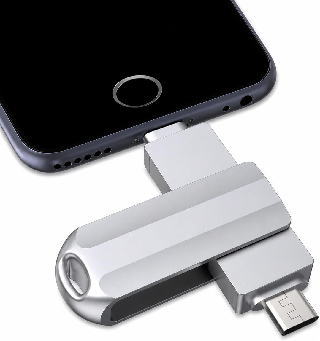Unidad flash de 256 GB para iPhone\/iPad, USB-C Photo Stick con ada...