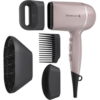 Remington Secador de pelo Pro Wet2style, con tecnología de secado iónico y de cerámica, malva, 1875 vatios de potencia de secado