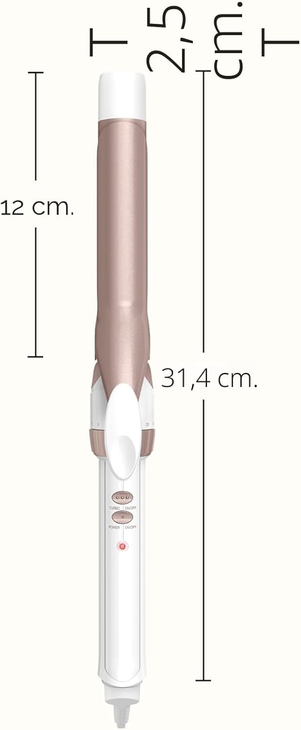 Conair Rizador de cerámica doble de 1 pulgada, barril de 1 pulgada...