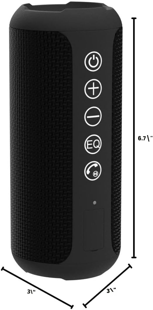 Ortizan - Parlante Bluetooth 5.3, inalámbrico, impermeable IPX7, so...