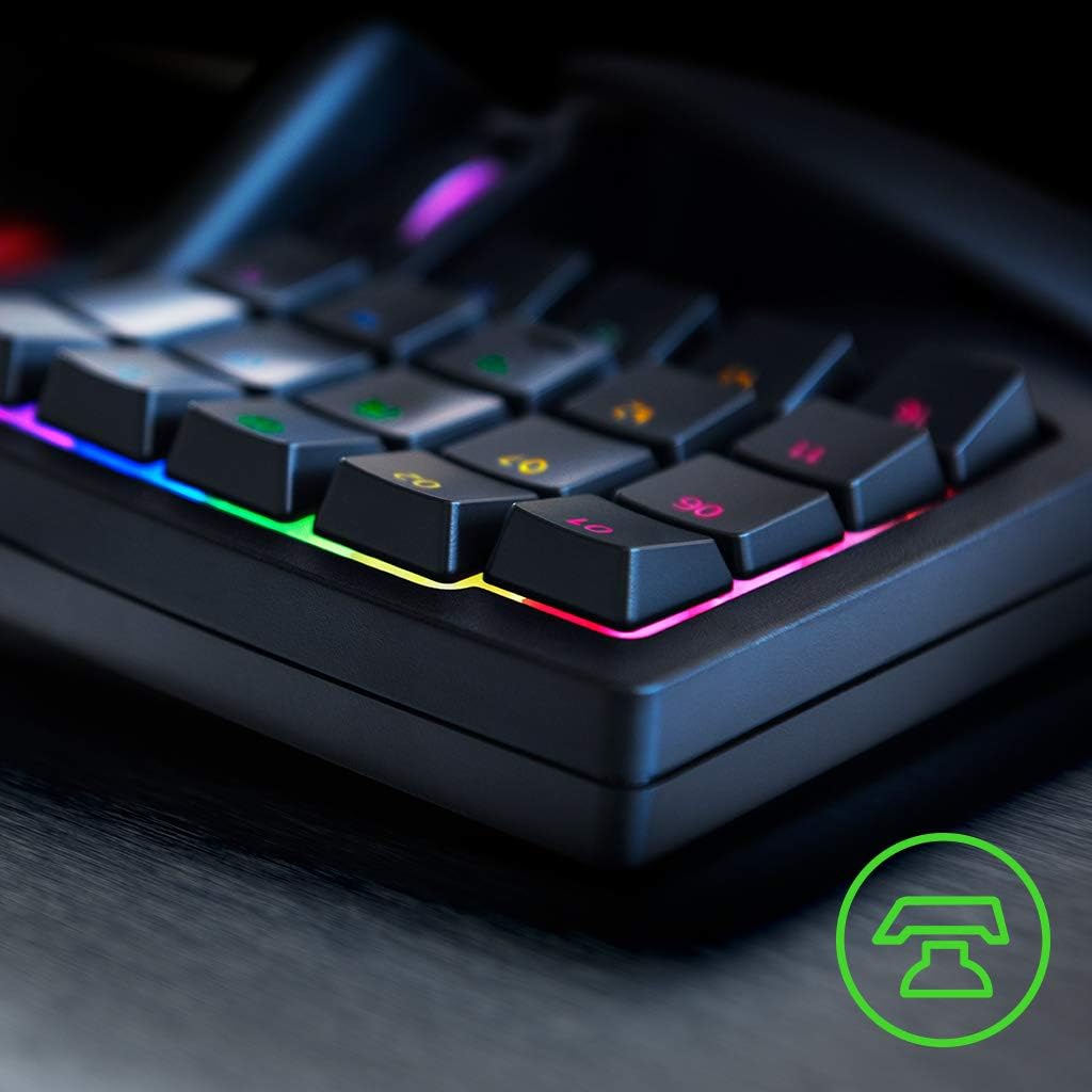Razer Teclado de juegos Tartarus V2: Interruptores de teclas de mem...