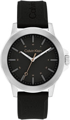 Calvin Klein Reloj para hombre CK Reset - Reloj de cuarzo de 42mm 3H - Correa de silicona deportiva - Resistencia al agua 30 metros – Joya de moda premium con un aspecto audaz - Regalo para él