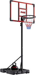 Anillo/Canasta Portátil de 32" para Baloncesto al Aire Libre, Altura Ajustable de 4.1–8.5 pies