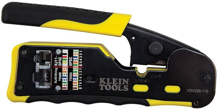 Klein Tools VDV226-110 Crimpadora de cables de datos modulares con...