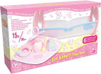 JC Toys Cuna mecedora para muñecas de bebé para mantener el tiempo