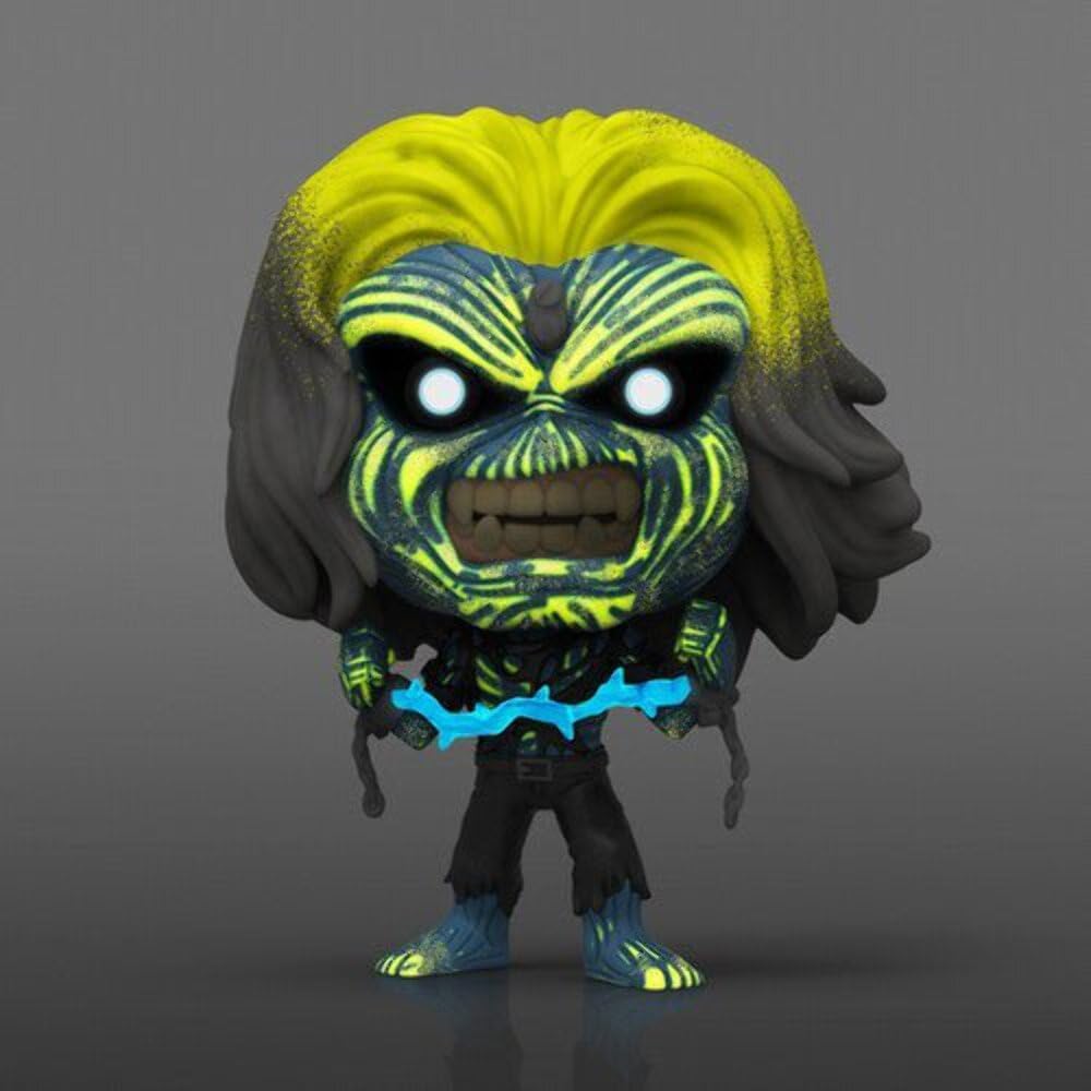 FUNKO Pop! Rocks: Iron Maiden \u2013 Eddie 4PK Glow in the Dark Box...