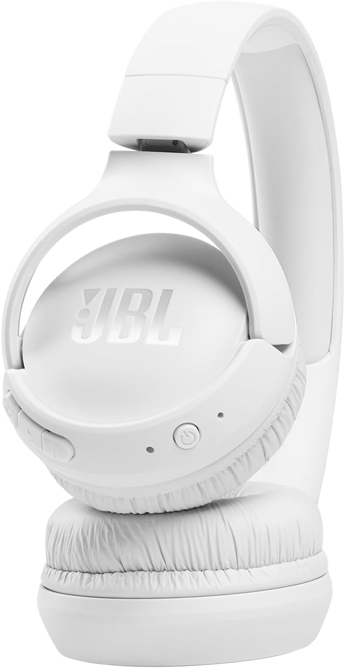 JBL Tune 510BT - Auriculares Bluetooth con hasta 40 horas de batería, Blanco