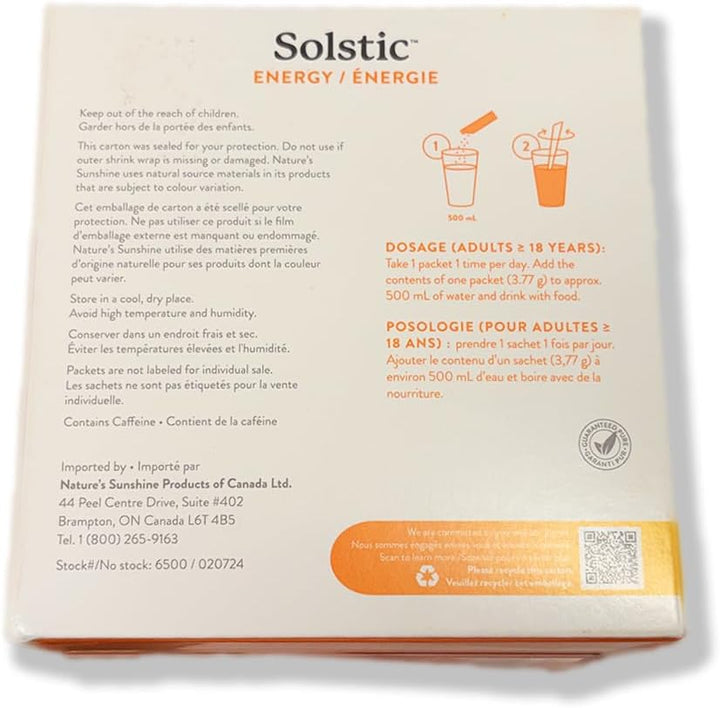 Nature's Sunshine Solstic Energy, 0.14 onzas cada uno, 30 unidades...