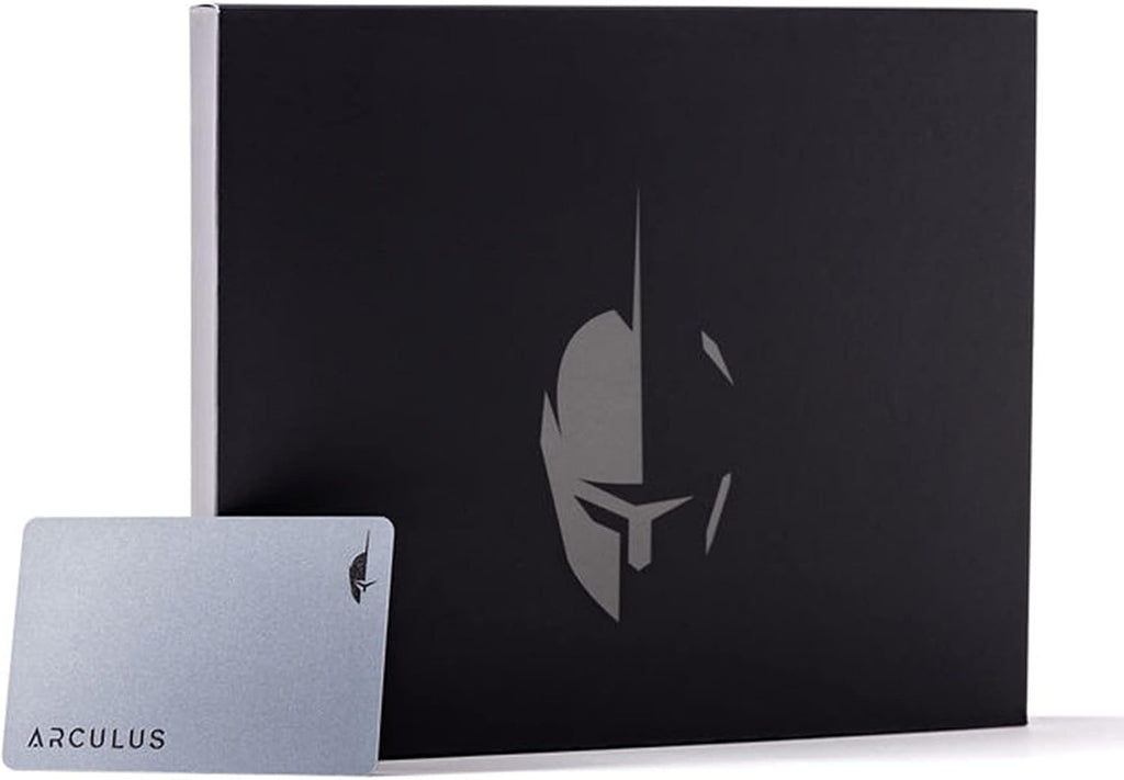 Arculus® Cartera de almacenamiento en frío criptográfico, billetera segura de Bitcoin, billetera de hardware criptográfico para NFT, Ethereum, Bitcoin, Cardano y otras criptomonedas, billetera criptográfica de autenticación de 3 factores, color plateado