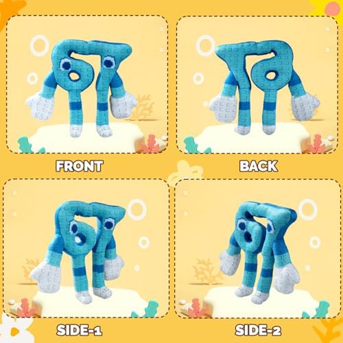 Brainrot 67 Peluche Italian Brainrot Six Seven Peluche Blue Style 10 pulgadas (67 Azul)