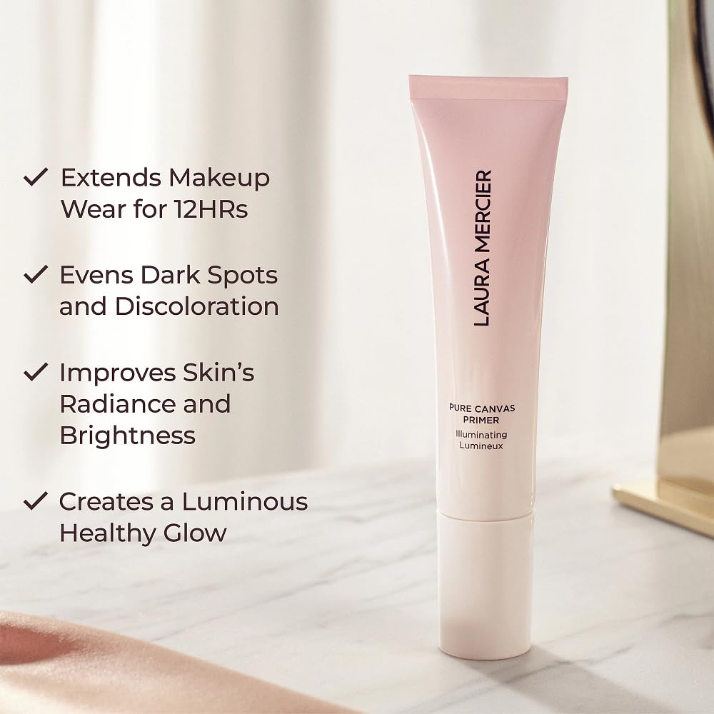 Laura Mercier Base de lona pura, mejora y extiende el desgaste del...