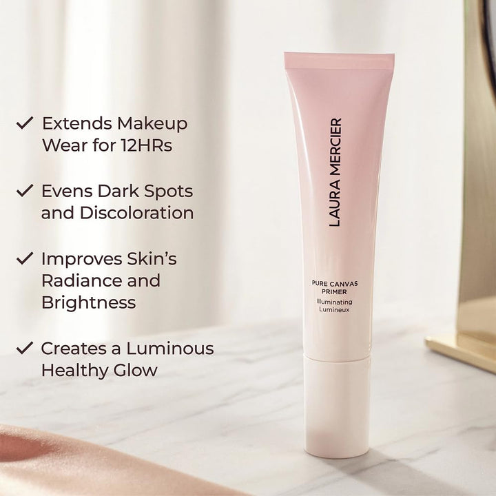 Laura Mercier Base de lona pura, mejora y extiende el desgaste del...