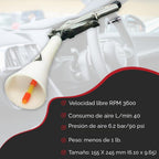 HI-TECH - Pistola de limpieza de aire Vortex II – Herramienta profesional de detalle automático para limpieza profunda de interiores y exteriores – Utiliza compresor de aire – Elimina polvo, suciedad