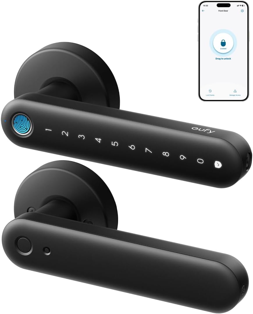 eufy Security Smart Lock FamiLock C32, cerradura sin llave de huellas