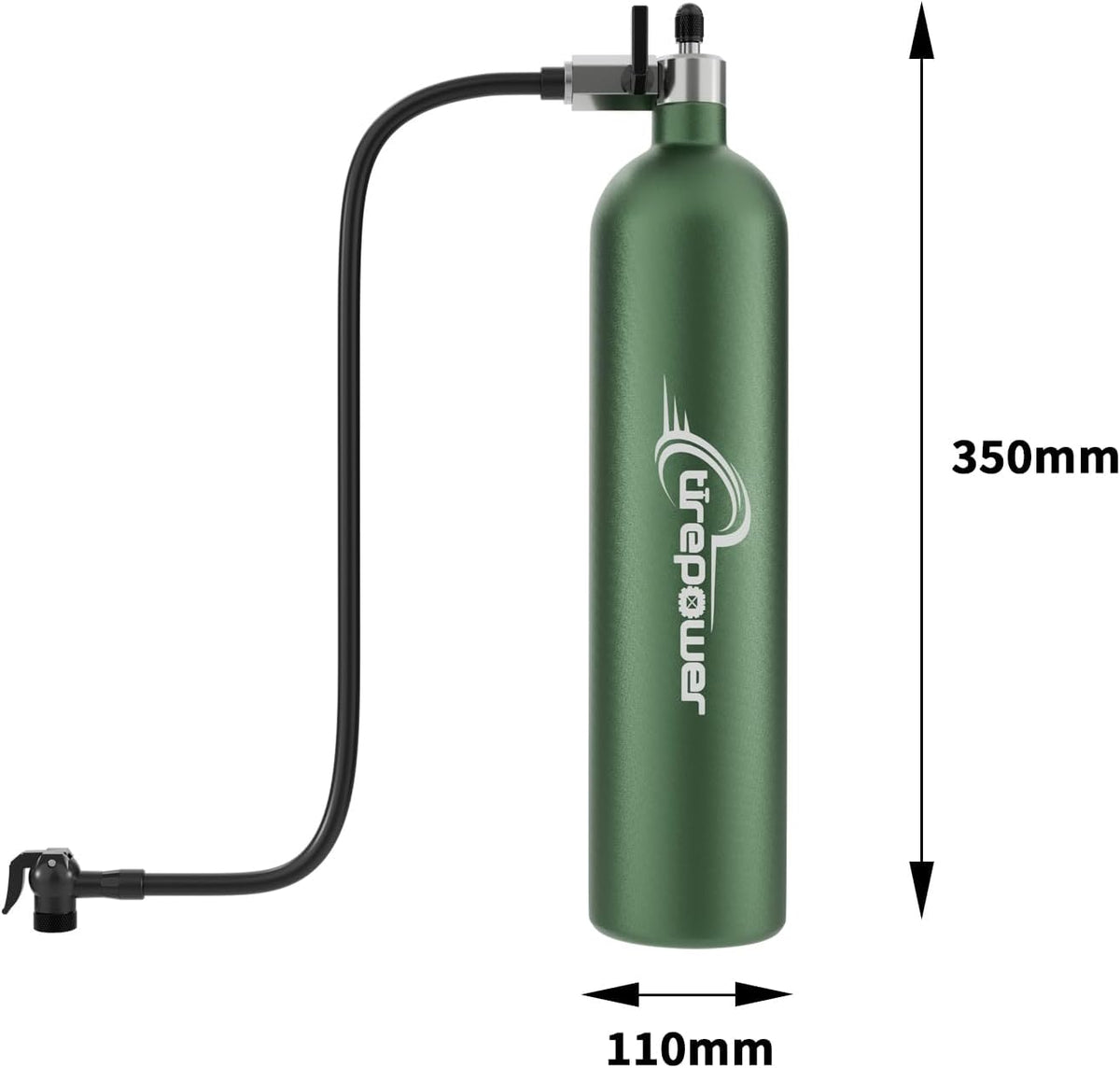 Ctrepower Tanque de aire para inflar neumáticos de bicicleta sin cá...