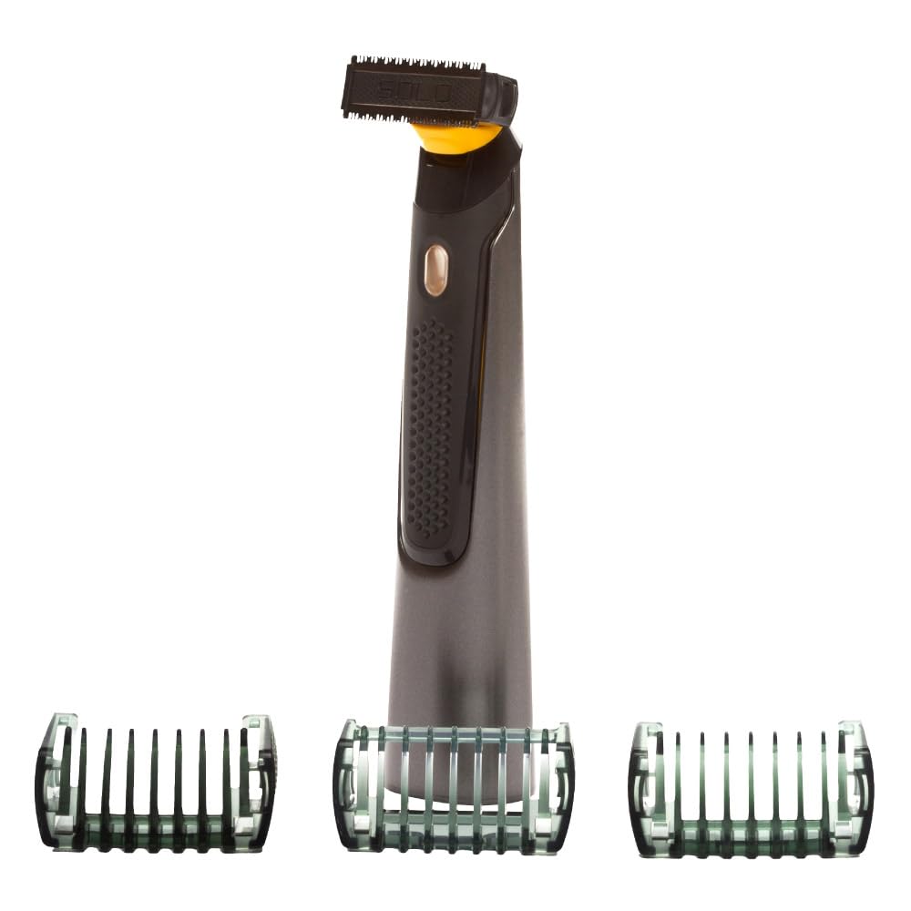 MicroTouch SOLO Titanium, Maquinilla Recargable para Barba y Cuerpo...