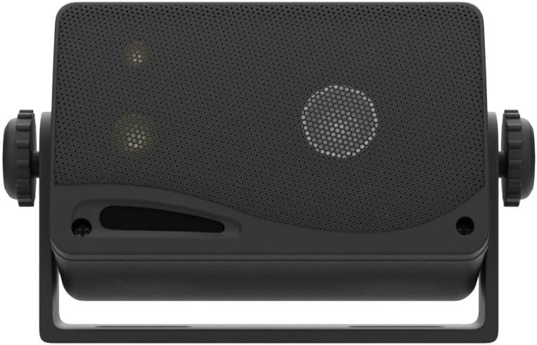 Pyle Sistema de altavoces mini box de 3 vías, 3.5 pulgadas, 200 vatios, impermeables, de grado marino, en una parrilla de carcasa de ABS resistente, hogar, barco, piscina, patio, uso interior y exterior (carbón)