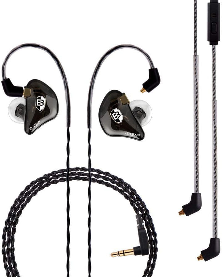 BASN Auriculares profesionales intrauditivos con monitor para canta...