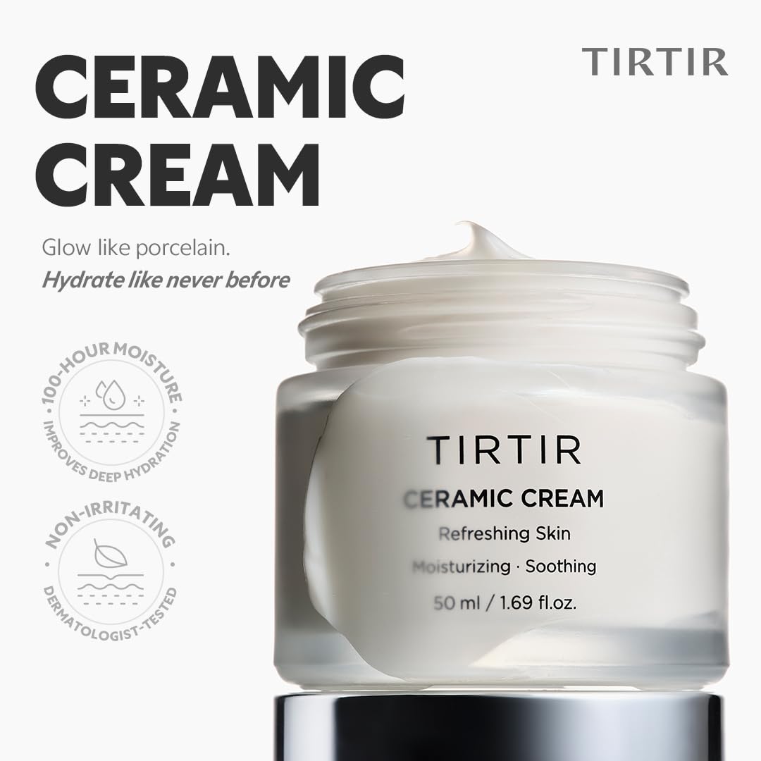TIRTIR Crema de ceramida natural | Hidratante profundo para piel de...