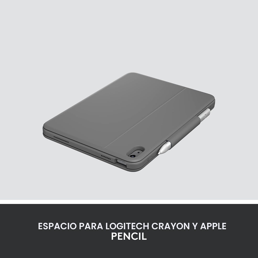 Logitech Funda de teclado tipo folio resistente para iPad (10ª gene...