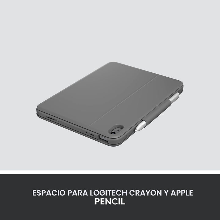 Logitech Funda de teclado tipo folio resistente para iPad (10ª gene...