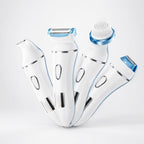 Afeitadora 4 en 1 para mujer, maquinilla de afeitar eléctrica impermeable y