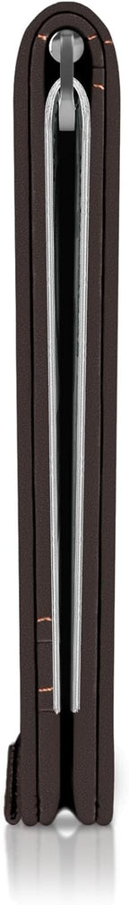 Kings Loot Billetera minimalista delgada con clip para dinero, trufa