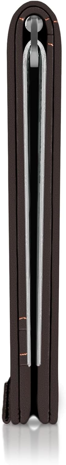 Kings Loot Billetera minimalista delgada con clip para dinero, trufa