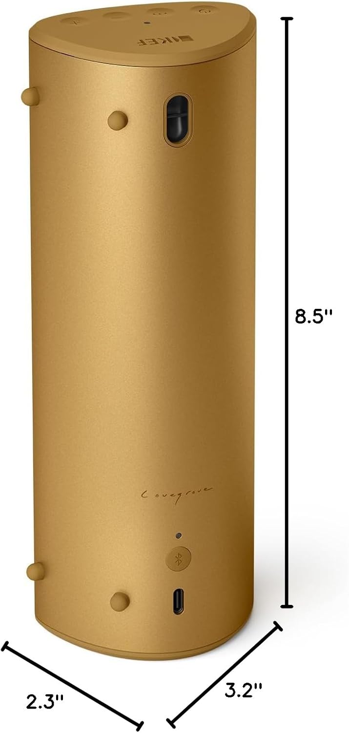 KEF Altavoz portátil de alta fidelidad Muo (neblina ámbar)