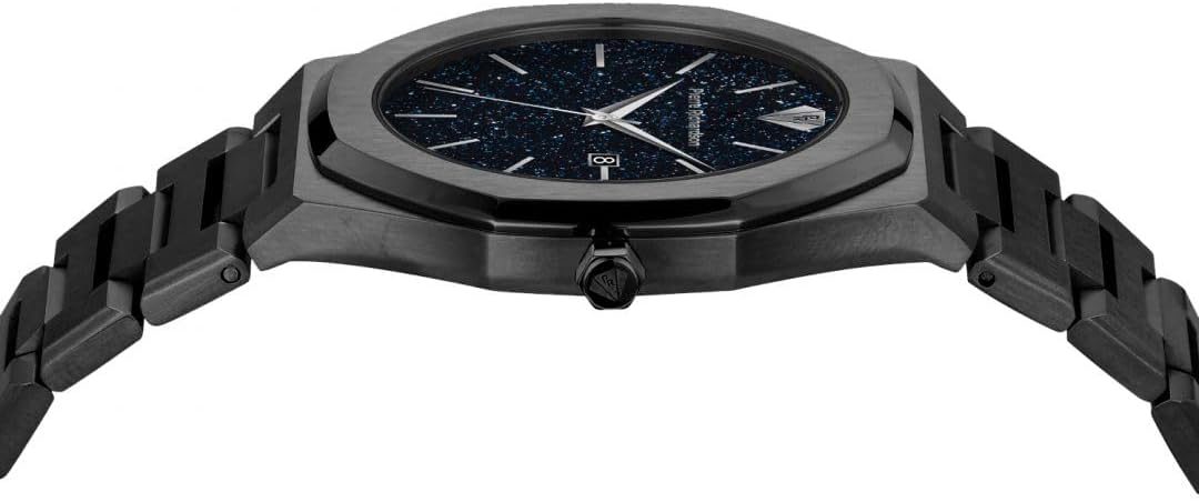 PIERRE RICHARDSON PR5428 Reloj de lujo para hombre – Movimiento de cuarzo japonés, acero inoxidable, 41mm, 5ATM resistente al agua, cristal de zafiro resistente a los arañazos – Reloj de vestir