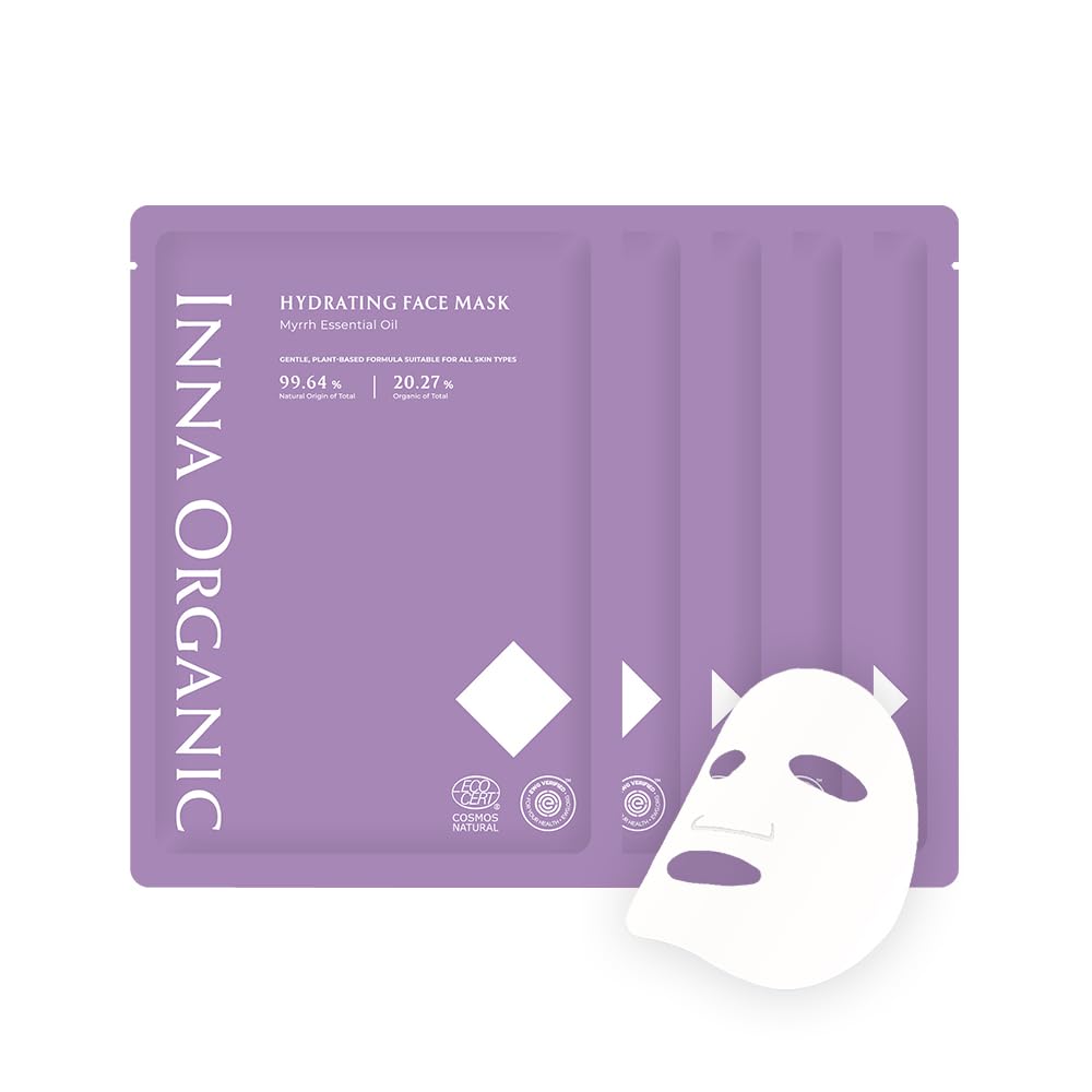 INNA ORGANIC Mascarilla de hoja \u2013 Hidratación profunda y larga...