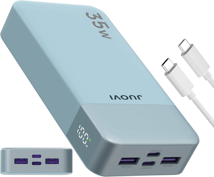 JUOVI Cargador portátil J2651, 35 W 20000 mAh USB C entrada y salid...
