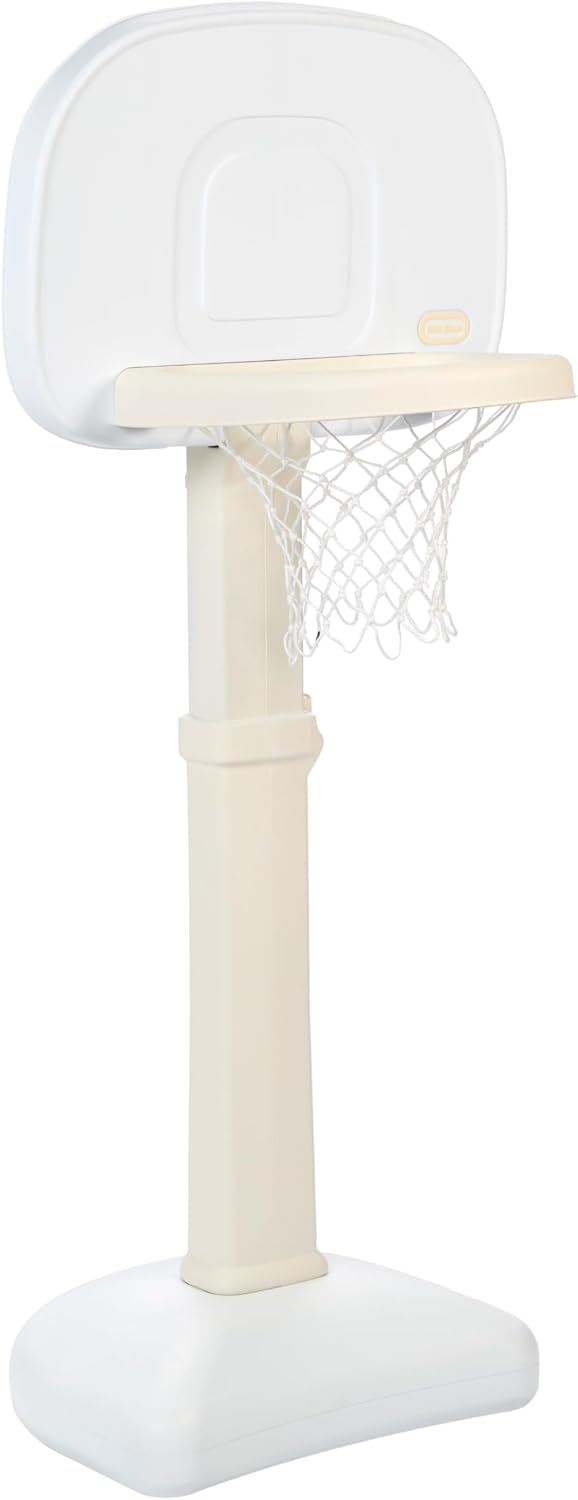 Little Tikes Colección Cloud - Juego de baloncesto TotSports Easy Score con 3 pelotas - Blanco