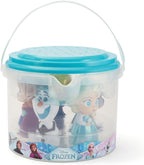 Disney Store Juego oficial de juguetes de baño de Frozen – Incluye 5 juguetes detallados con un cubo de almacenamiento colador – Diversión para el baño y juego acuático para niños