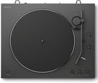 Sony PSLX3BT - Tocadiscos de reproducción automática completa con conectividad Bluetooth, paquete negro con kit de limpieza de discos de vinilo Deco Gear y Deco Essentials 2 años CPS paquete de protección mejorada