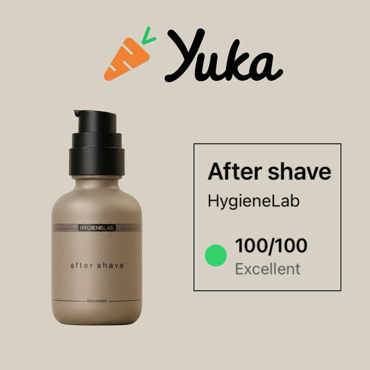 HygieneLab After Shave, Yuka Calificación Excelente \u2013 Fórmula...