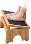 Lámpara StrongTek Taburete ergonómico de madera debajo del escritorio, 3 ángulos