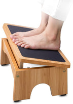 Lámpara StrongTek Taburete ergonómico de madera debajo del escritorio, 3 ángulos