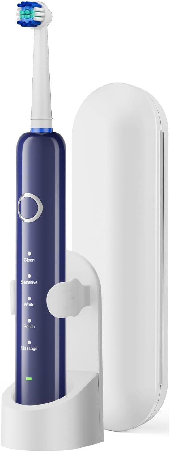 MCUDKIK Cepillo de dientes eléctrico giratorio para adultos, 8 cabe...