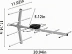 Antena de TV HD satelital Yagi, antena de TV digital al aire libre para