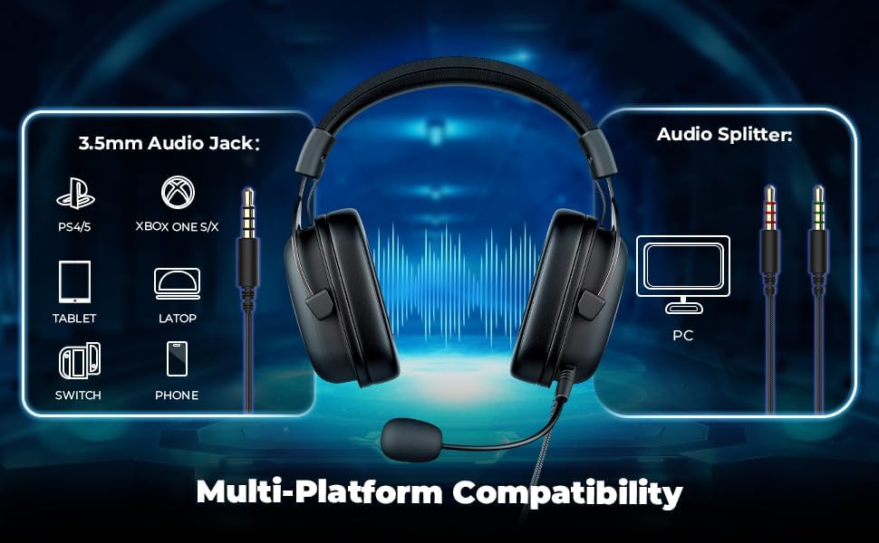 havit H2002d - Auriculares para juegos para PS4 PC 2087 in