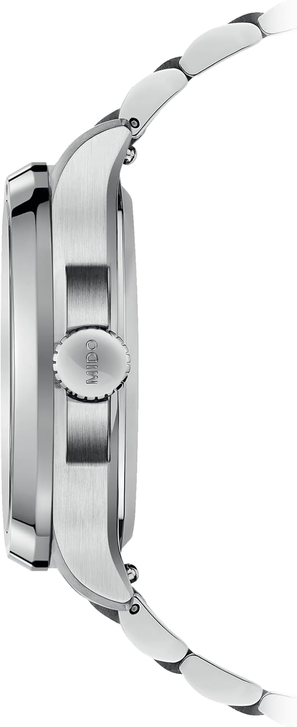 MIDO Multifort TV Big Date - Reloj suizo automático para hombres - Caja de 40mm con respaldo transparente